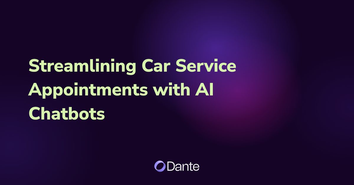 Streamlining Car Service Appointments with AI Chatbots